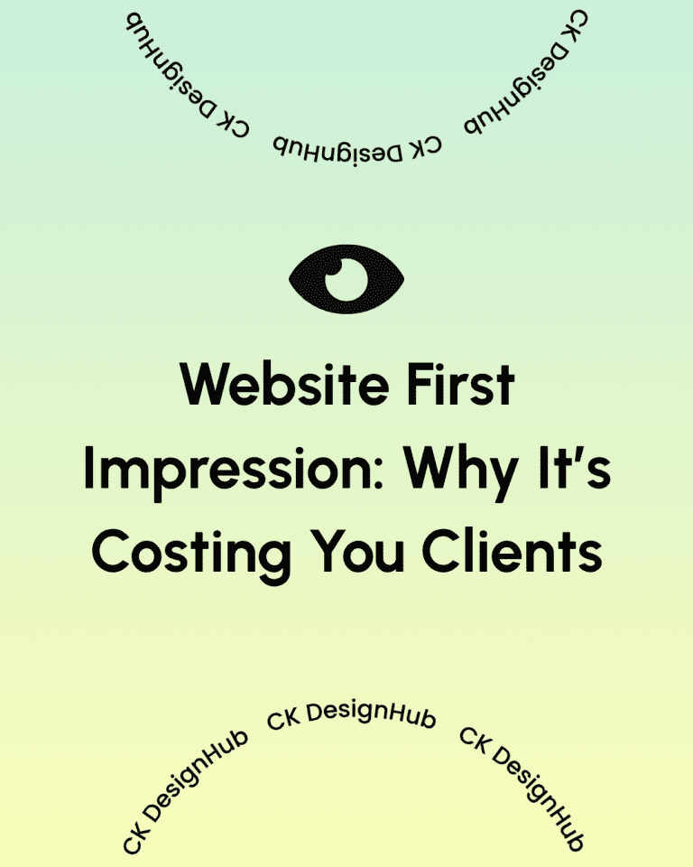 Website First Impression: Why It's Costing You Clients